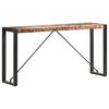 vidaXL Veggbor&eth; 150x35x76 cm Gegnheill Endurunninn Vi&eth;ur