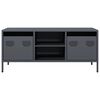 vidaXL Sjónvarpsskápur Reykgrátt 101,5x39x43,5 cm Kaldvalsað Stál