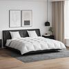 vidaXL Rúmfatasett með kodda 3 pcs Hvítt Dúnfjaðrir