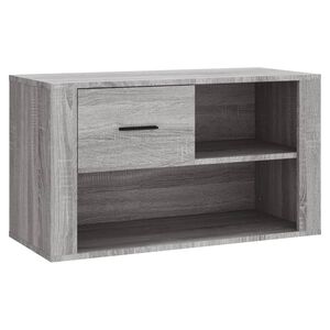 vidaXL Sk&oacute;sk&aacute;pur Gr&aacute;r Sonoma 80x35x45 cm Samsettur Vi&eth;ur
