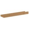 vidaXL Vegghylla me&eth; hillu 2 pcs Br&uacute;nn 40 x 9 x 3 cm Samsettur vi&eth;ur
