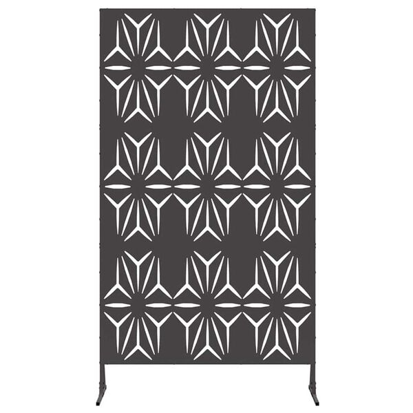 vidaXL Einkageymslur Svartur Stál