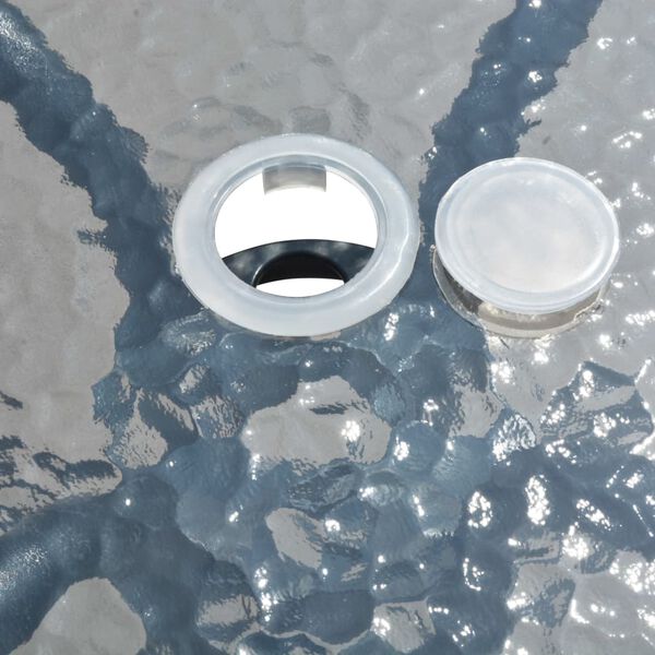 vidaXL 5 Hluta Garðhúsgagnasett Stál Svart