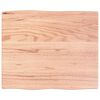 vidaXL Bor&eth;plata Lj&oacute;sbr&uacute;n 60x50x2 cm Me&eth;h&ouml;ndlu&eth; Eik N&aacute;tt&uacute;rul. Br&uacute;nir