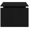 vidaXL Sófaborð Svartur Eik 68 x 50 x 38 cm Samsettur viður