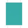 vidaXL Pleated Blind Petrol Green 100x150 cm Efni Breidd 99,4 cm