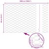 vidaXL Gir&eth;ingarp&oacute;stur Silfur 50 x 0,6 m (50 mm net) St&aacute;l