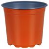 vidaXL Bl&oacute;mapottur 100 pcs terracotta &Oslash; 15 x 13 cm Plast