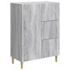vidaXL Vi&eth;beinteyfla Gr&aacute;r Sonoma eikarlitur 66 x 34,5 x 90 cm