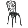vidaXL Gar&eth; Bistro Set 3 pcs Svartur &Aacute;l