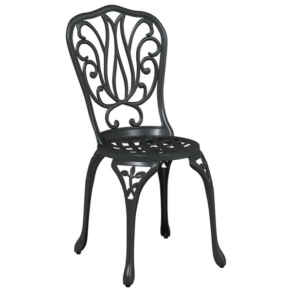 vidaXL Gar&eth; Bistro Set 3 pcs Svartur &Aacute;l