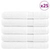 vidaXL G&aelig;&eth;ahandkl&aelig;&eth;i SOLUND 25 stk Hv&iacute;t 100x200cm 600g/fm