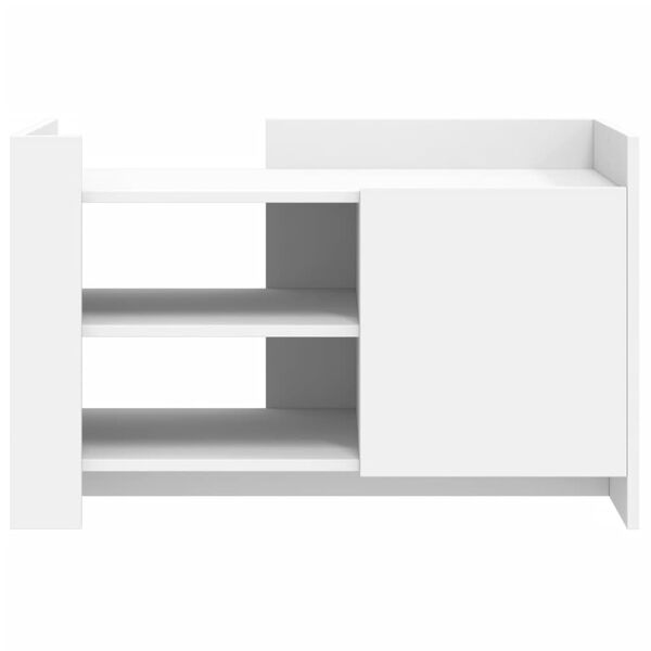 vidaXL Sófaborð Hvítt 80x50x50 cm Samsettur Viður