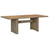 vidaXL Gar&eth;bor&eth; Br&uacute;nt 200x100x74 cm P&oacute;l&yacute;rattan