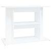 vidaXL Fiskab&uacute;rsstandur Hv&iacute;tur 80x35x60 cm Samsettur vi&eth;ur