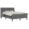 vidaXL R&uacute;mgrind me&eth; d&yacute;nu me&eth; d&yacute;nu D&ouml;kk gr&aacute; 140 x 190 cm Flauel