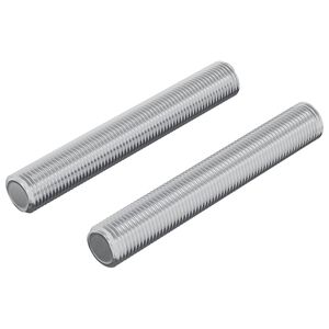 vidaXL &THORN;r&yacute;stistangir 2 pcs Silfur 8 x 55 mm St&aacute;l