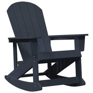 vidaXL Adirondack vagga Dökkblár 73.5 x 92 x 90 cm HDPE