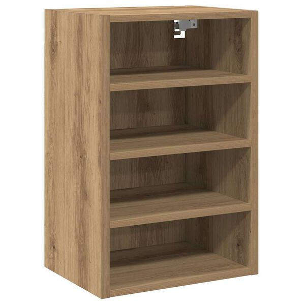 vidaXL Hangiskápur “Riga” Artisan Oak 40x29,5x60 cm Hannaður viður