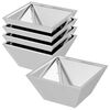vidaXL Gar&eth;pl&ouml;ntukassi 5 pcs Silfur 35 x 35 x 15 cm Ry&eth;fr&iacute;tt St&aacute;l