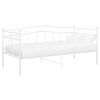 vidaXL Svefns&oacute;fagrind Hv&iacute;tur M&aacute;lmur 90x200 cm