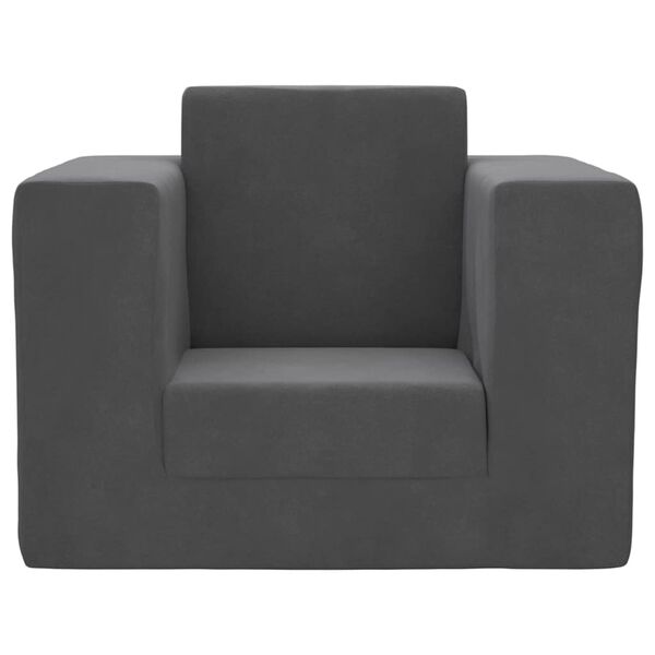 vidaXL Barnas&oacute;fi Reykgr&aacute;tt Mj&uacute;kt Flos