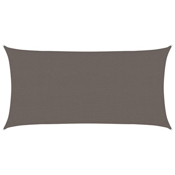 vidaXL S&oacute;lskyggni HDPE 2x3,5 m Reykgr&aacute;tt