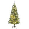 vidaXL Gervij&oacute;latr&eacute; me&eth; 300 LED og J&oacute;lak&uacute;lum og Snj&oacute; 210 cm