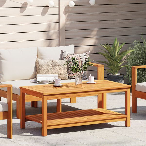 vidaXL Hli&eth;arbor&eth; Br&uacute;nn 110 x 55 x 45 cm Hrein akas&iacute;utr&eacute;