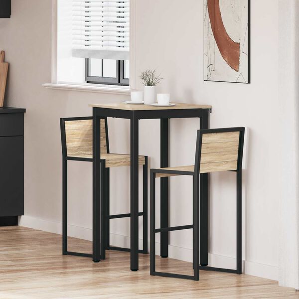 vidaXL Bor&eth;stofubor&eth; Samsettur vi&eth;ur