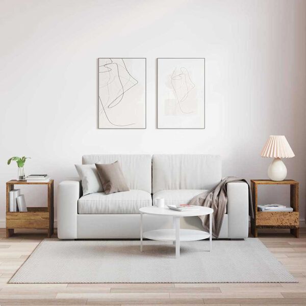 vidaXL T&iacute;marit Hillur 2 pcs Gamalt timbur 35 x 30 x 45 cm