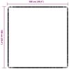 vidaXL Tepparúm Antrasít 100 x 100 cm 100% pólýprópýlen