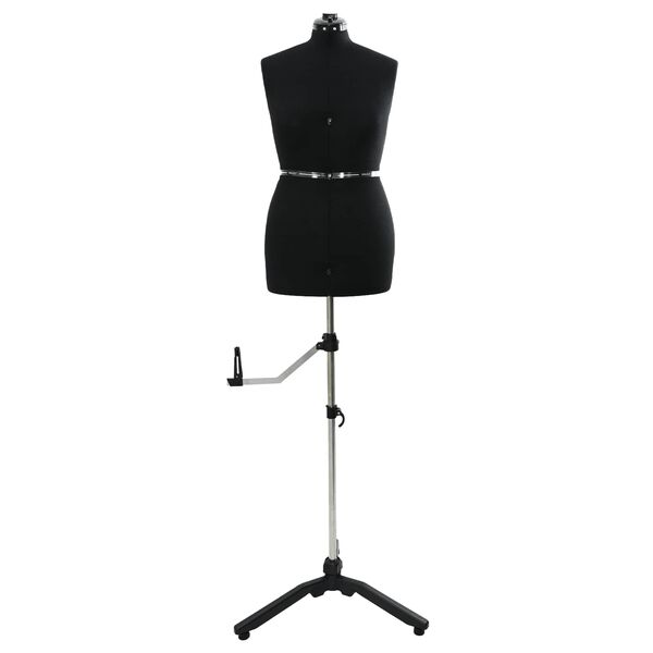 vidaXL A&eth;l&ouml;gunarh&aelig;f kj&oacute;l forma kvenna Svartur m Flauel