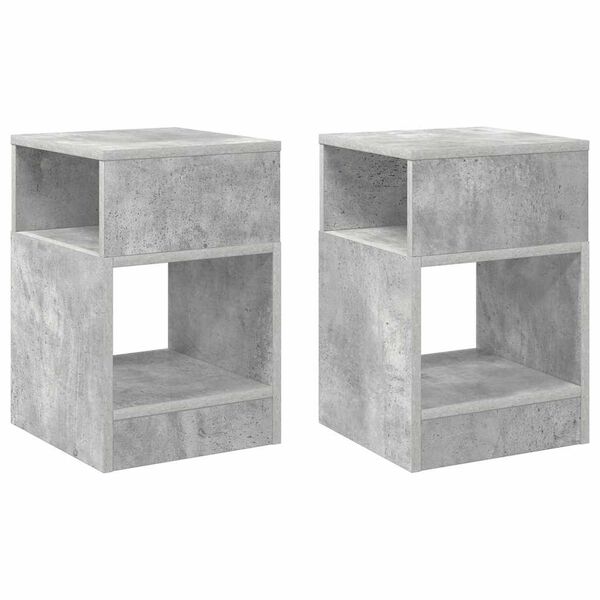 vidaXL Endabor&eth; 2 pcs Steingri&eth; 30,5 x 30 x 45 cm Samsettur vi&eth;ur