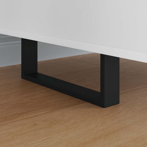 vidaXL F&aelig;tur fyrir h&uacute;sg&ouml;gn 12 pcs Svartur 28,1 x 4 x 10 mm J&aacute;rn