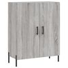 vidaXL Skenkur Gr&aacute;r Sonoma Eik 69,5x34x90 cm Samsettur Vi&eth;ur