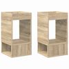 vidaXL Endabor&eth; 2 pcs Sonoma Eik 30 x 30 x 56 cm Samsettur vi&eth;ur