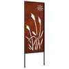 vidaXL Gar&eth;s b&uacute;na&eth; skj&aacute;r &Uacute;tskur&eth;ur Rusty 50 x 140 cm Ve&eth;ra&eth; st&aacute;l