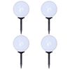 vidaXL Outdoor Pathway Lampar 4 stk LED 30 cm me&eth; Ground Spike