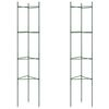 vidaXL T&oacute;matagrind 2 stk. 154 cm St&aacute;l og PP