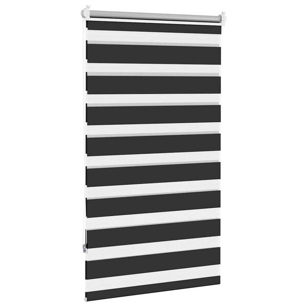 vidaXL Zebra Gardína 90x150 cm Svört