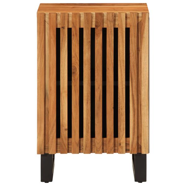 vidaXL Ba&eth;herbergissk&aacute;pur 38x34x58 cm Gegnheill Akas&iacute;uvi&eth;ur