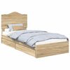 vidaXL Geymslu R&uacute;m me&eth; sk&uacute;ffu Sonoma Eik 70 x 190 cm Samsettur vi&eth;ur