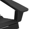 vidaXL Adirondack st&oacute;ll Svartur 82 x 74 x 92 cm HDPE