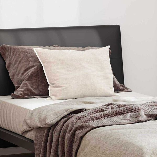 vidaXL Koddi me&eth; kodda Hv&iacute;tt 40 x 60 cm Fja&eth;rir