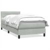 vidaXL Spring-d&yacute;na me&eth; d&yacute;nu Lj&oacute;sgr&aacute;r 80x210 cm Flauel