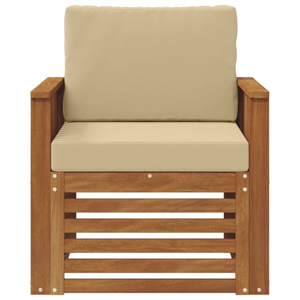 vidaXL &Uacute;ti s&oacute;fasett me&eth; p&uacute;&eth;i N&aacute;tt&uacute;rulegur 71 x 63 x 73 cm