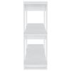 vidaXL Bókahilla/Skilrúm Hvítt 100x30x87 cm