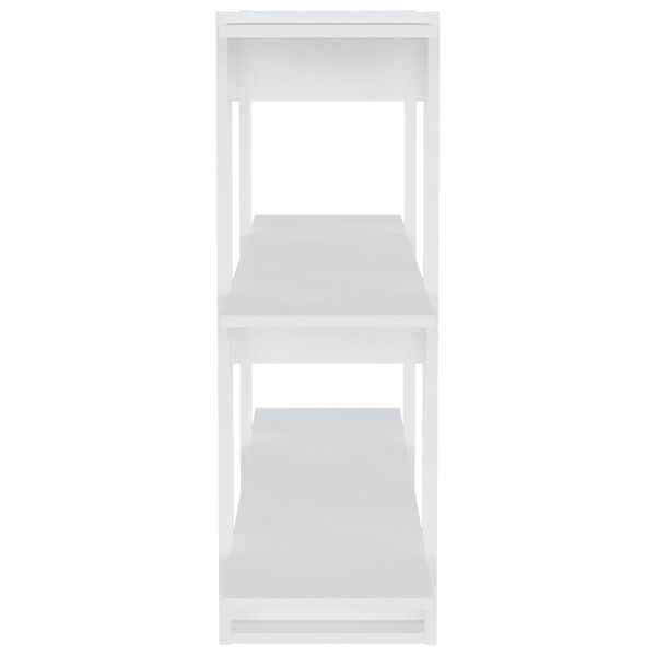 vidaXL Bókahilla/Skilrúm Hvítt 100x30x87 cm