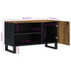 vidaXL Sjónvarpsskápur 80x33x46 cm Mangóviður & Samsettur Viður
